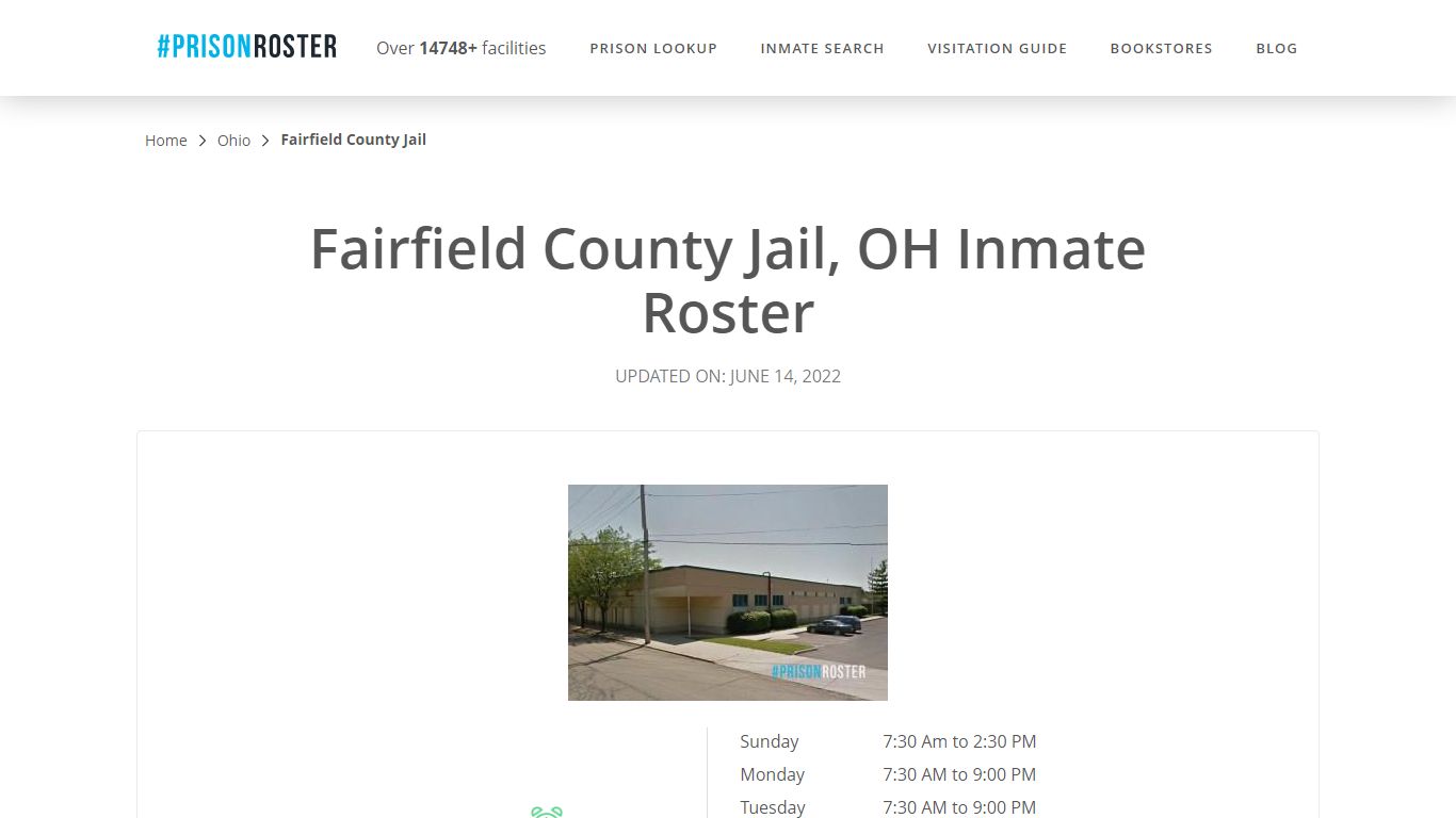 Fairfield County Jail, OH Inmate Roster - Prisonroster