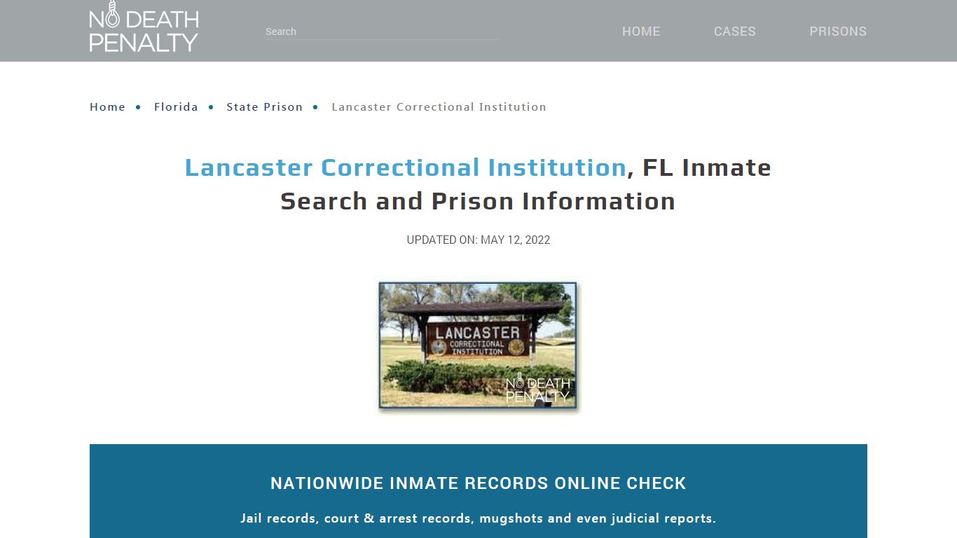 Lancaster Correctional Institution, FL Inmate Search ...